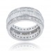 6.00 ct Ladies Round And Baguette Cut Diamond Eternity Wedding Band 